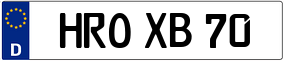 Trailer License Plate